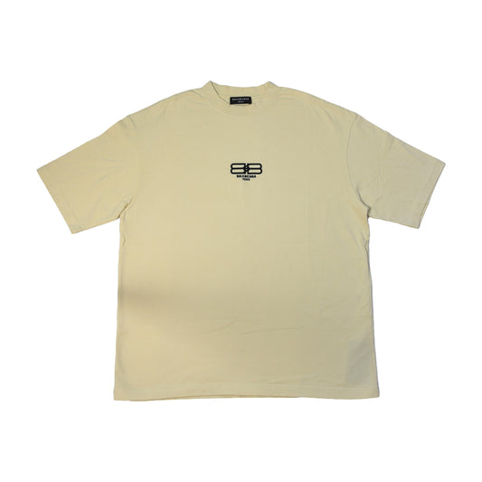Balenciaga BB Paris Icon T-Shirts Beige-NOBLEMARS
