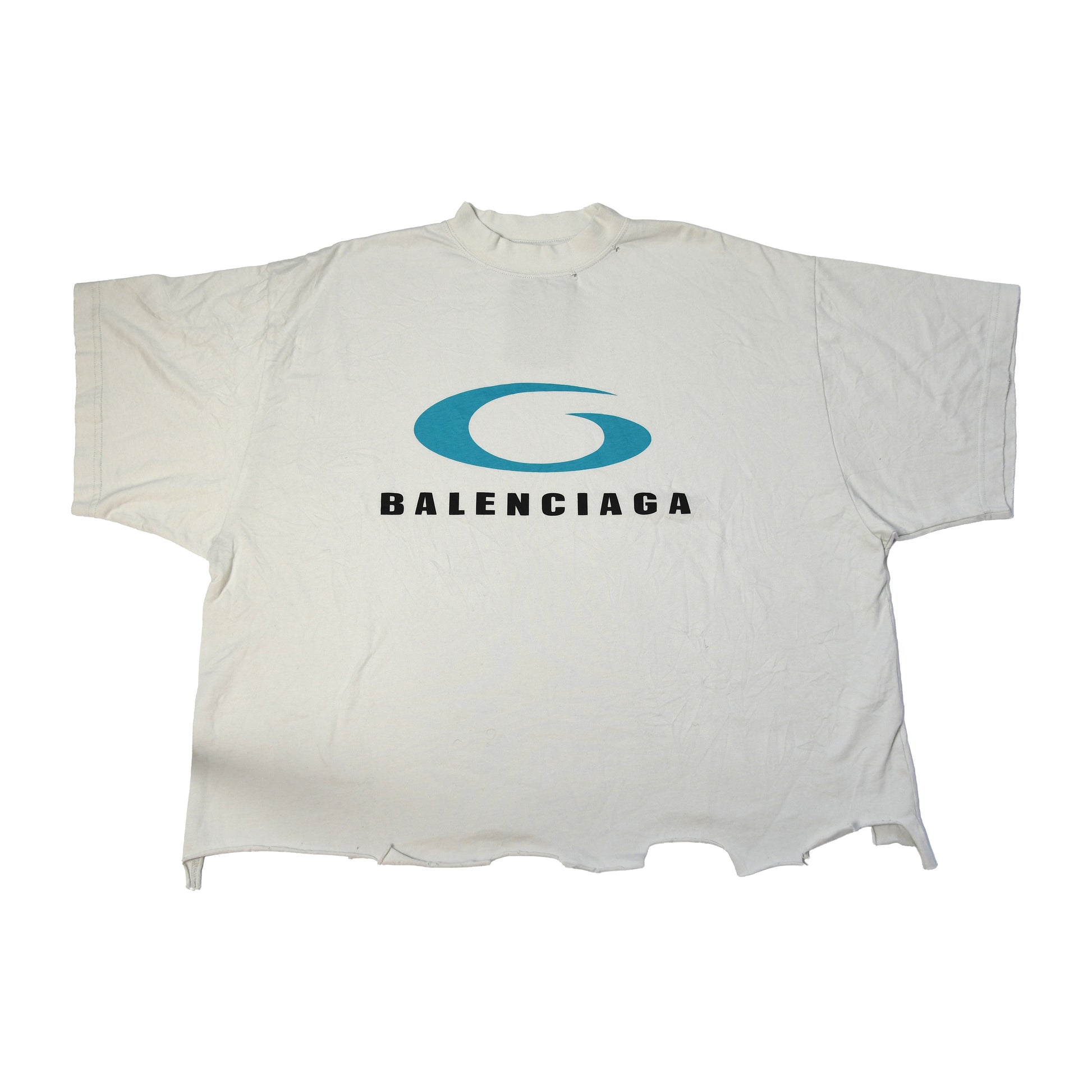 Balenciaga Loop Sports Icon T-shirts Dirty White-NOBLEMARS