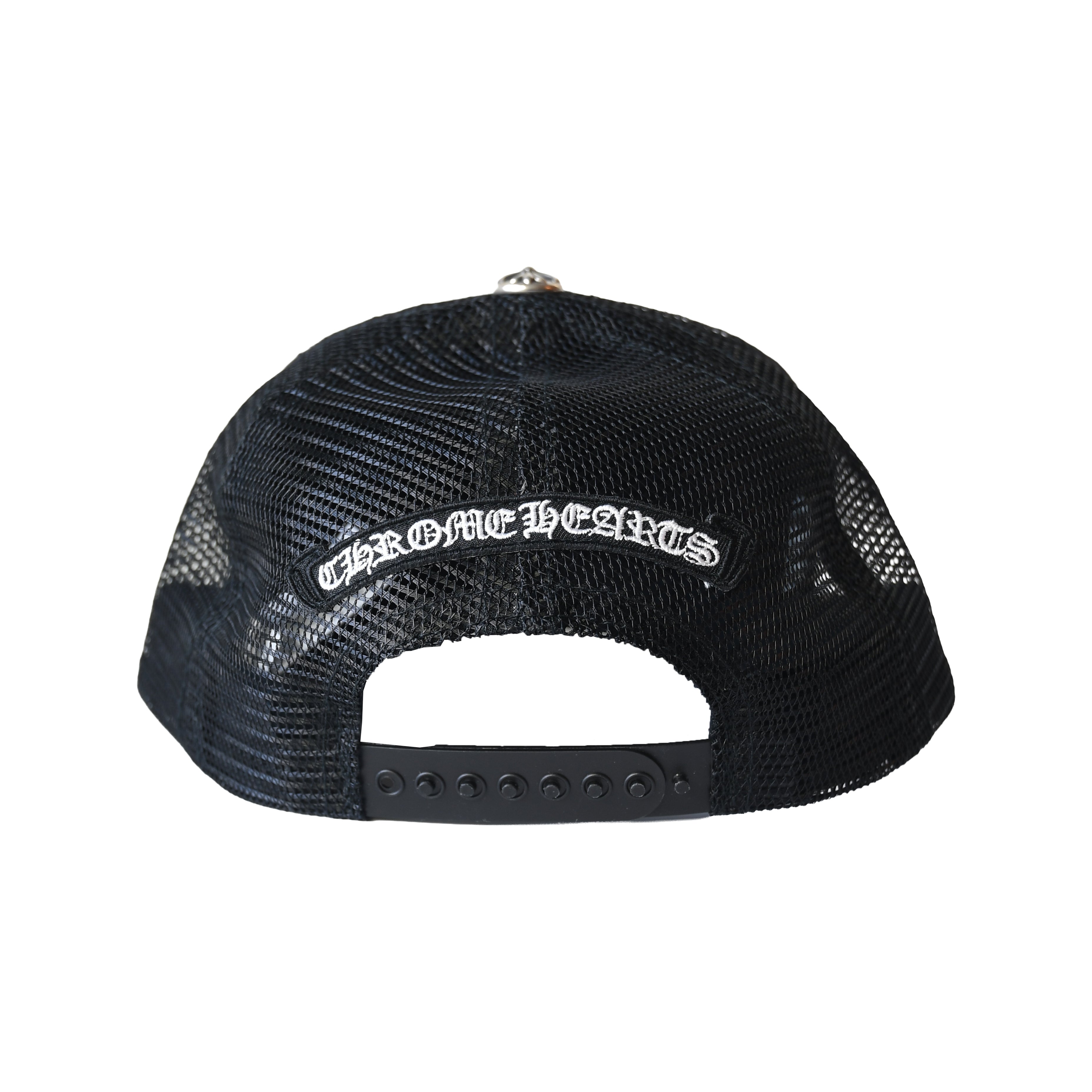Chrome Hearts Cemetery Cross Trucker Hat Black – NOBLEMARS