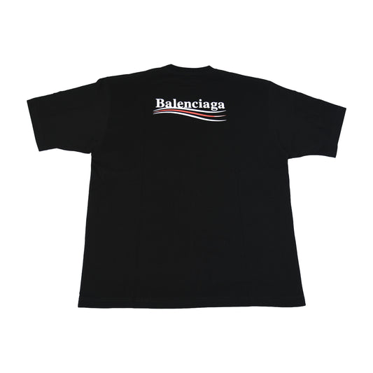 Balenciaga Political Campaign T-Shirts Black-NOBLEMARS