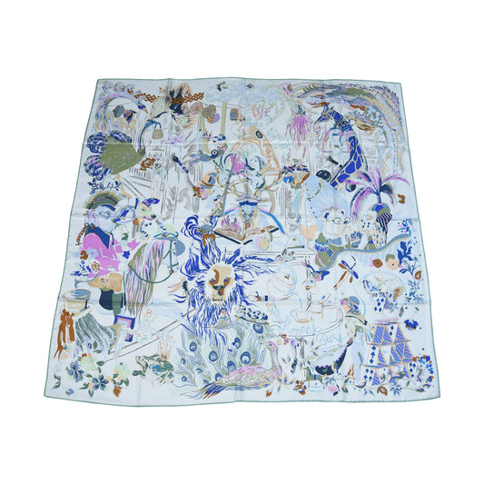 Hermes Emile et une Nuit Silk Square Scarf Multicolor-NOBLEMARS