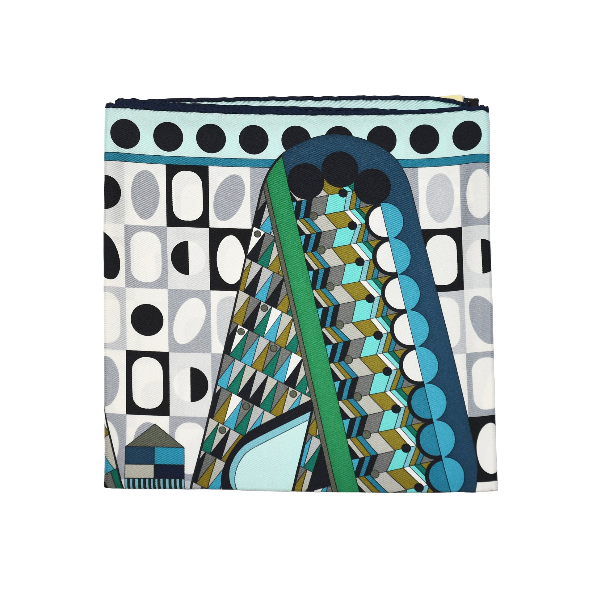 Hermes Les Ailes de la Soie 90 Silk Square Scarf Multicolor-NOBLEMARS