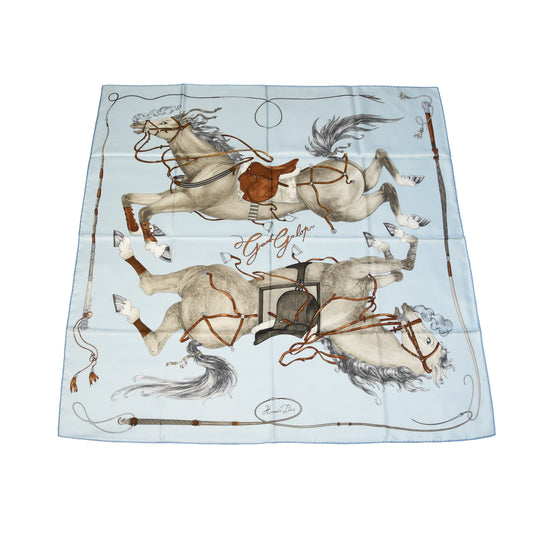 Hermes Grand Galop 90 Silk Square Scarf Multicolor-NOBLEMARS