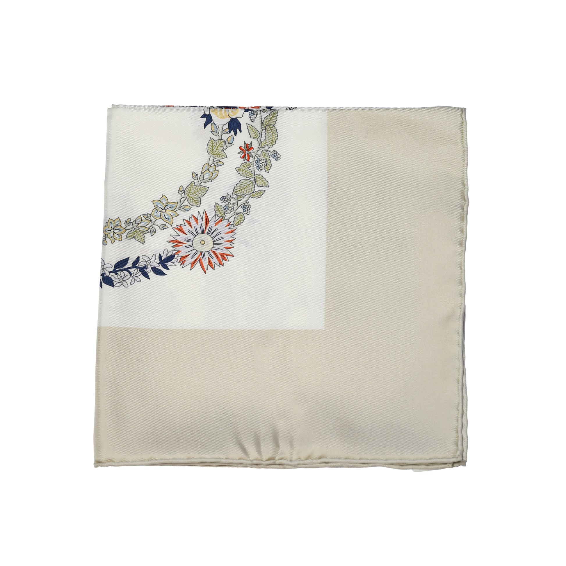 Hermes Brides de Gala en Fleurs 90 Silk Square Scarf Multicolor-NOBLEMARS