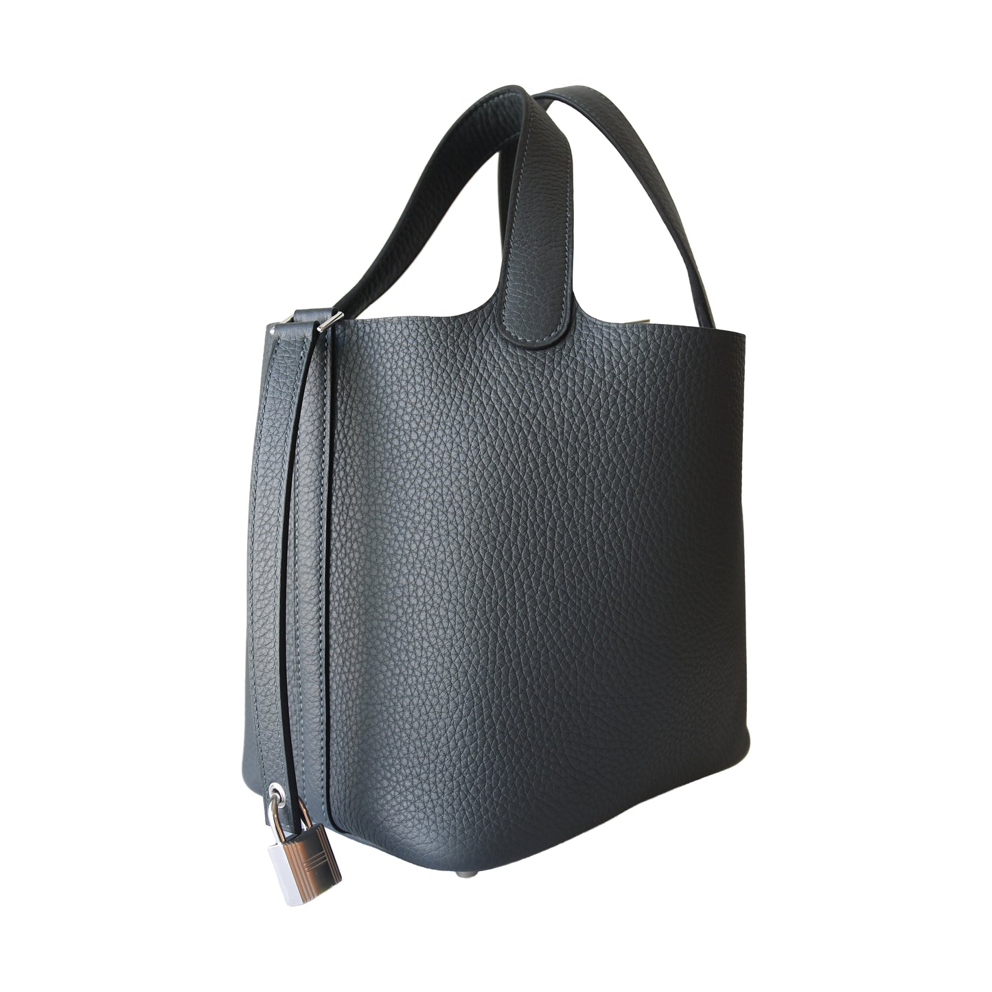 Hermes Picotin Lock Bucket Bag Clemence Palladium Hardware Noir- NOBLEMARS