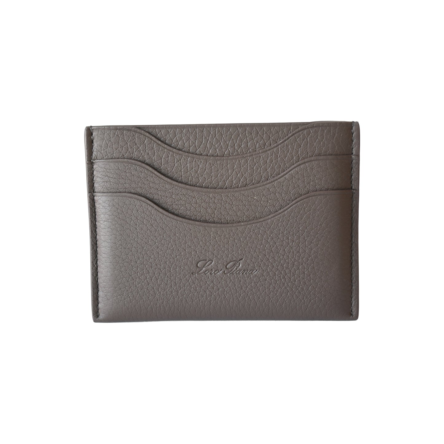 Loro Piana Extra Grained Calfskin Card Holder Warm Mastic