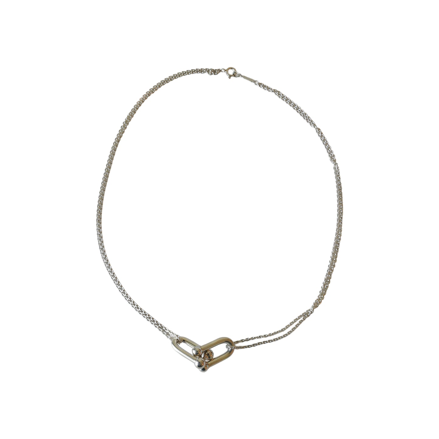 Tiffany HardWear Large Double Link Pendant in Sterling Silver