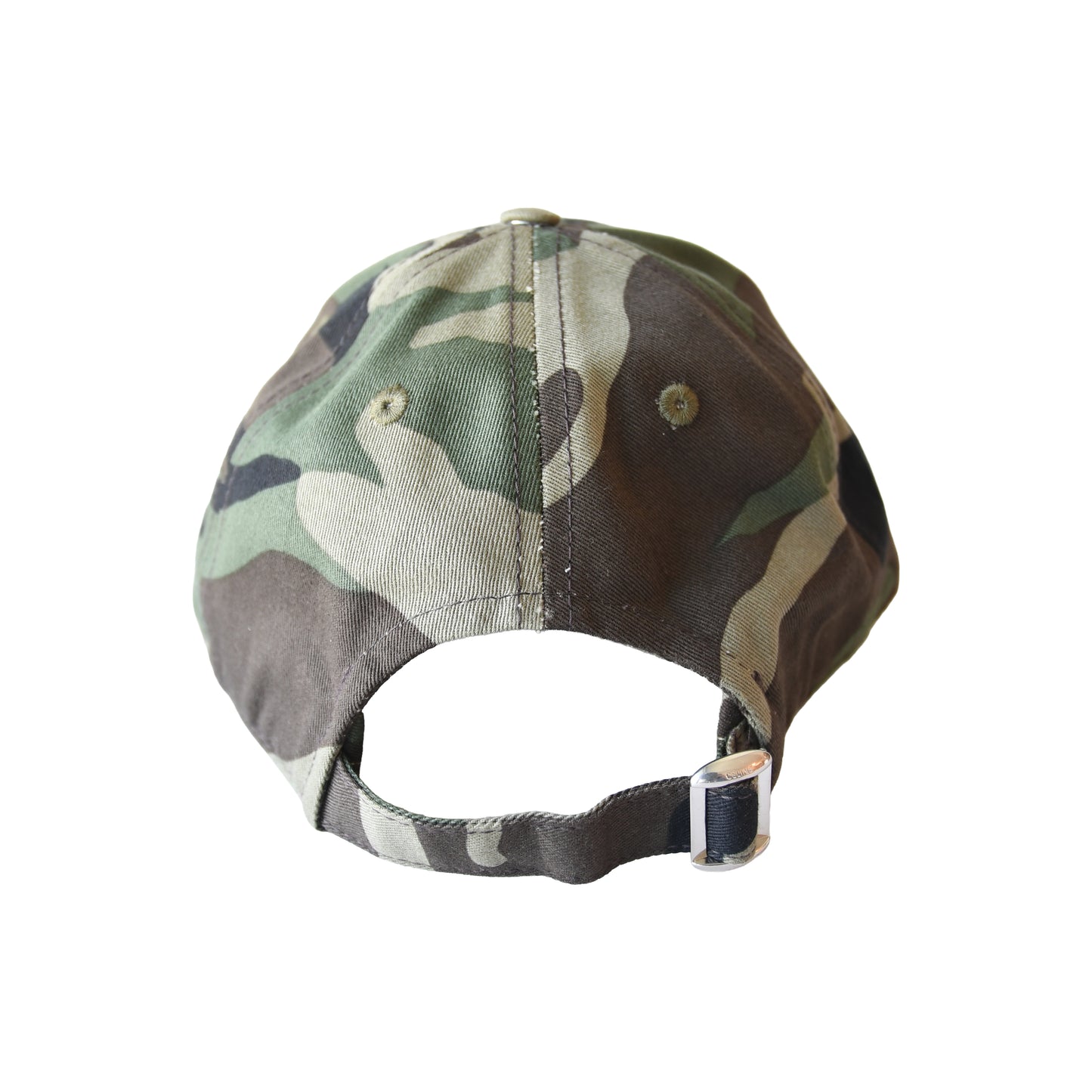 Celine Logo Embroidered Camouflage Print Baseball Cap Kaki Militaire