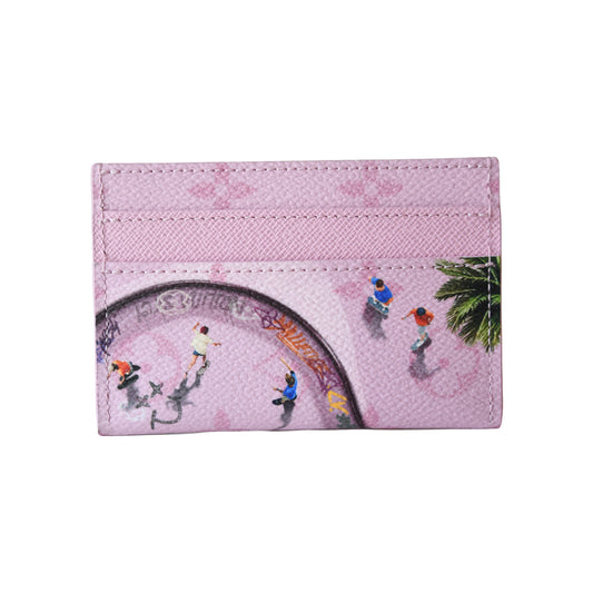 Louis Vuitton Monogram Ski Card Holder Pink