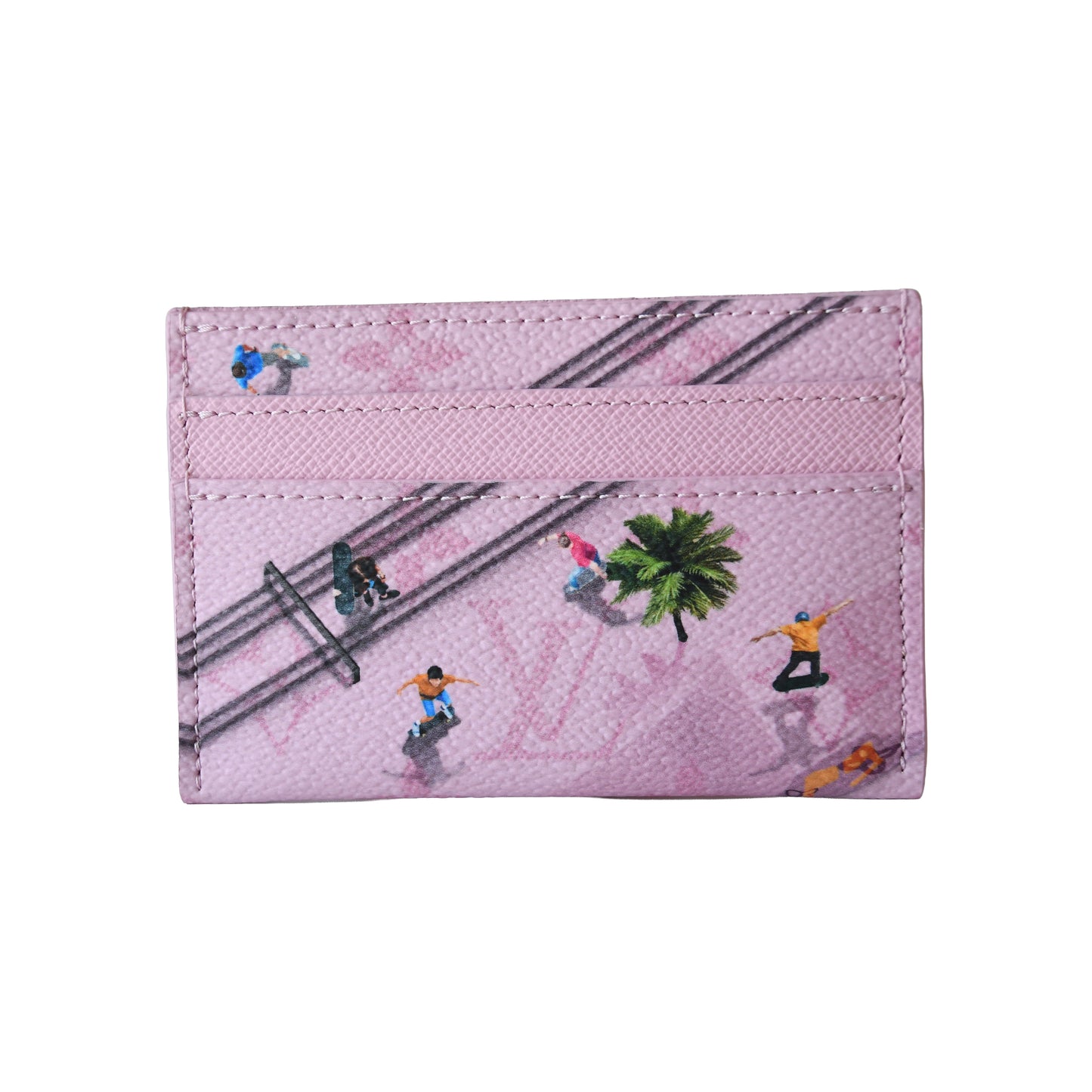 Louis Vuitton Monogram Ski Card Holder Pink- NOBLEMARS