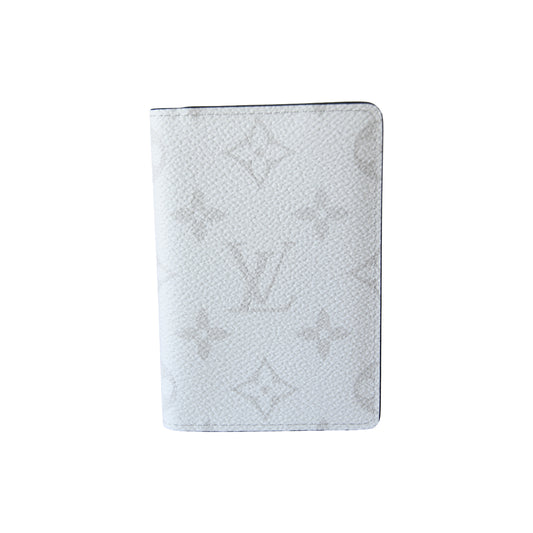 Louis Vuitton Pocket Organizer Monogram Taigarama White