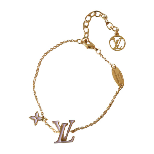 Louis Vuitton LV Iconic Enamel Bracelet Pale Pink Gold