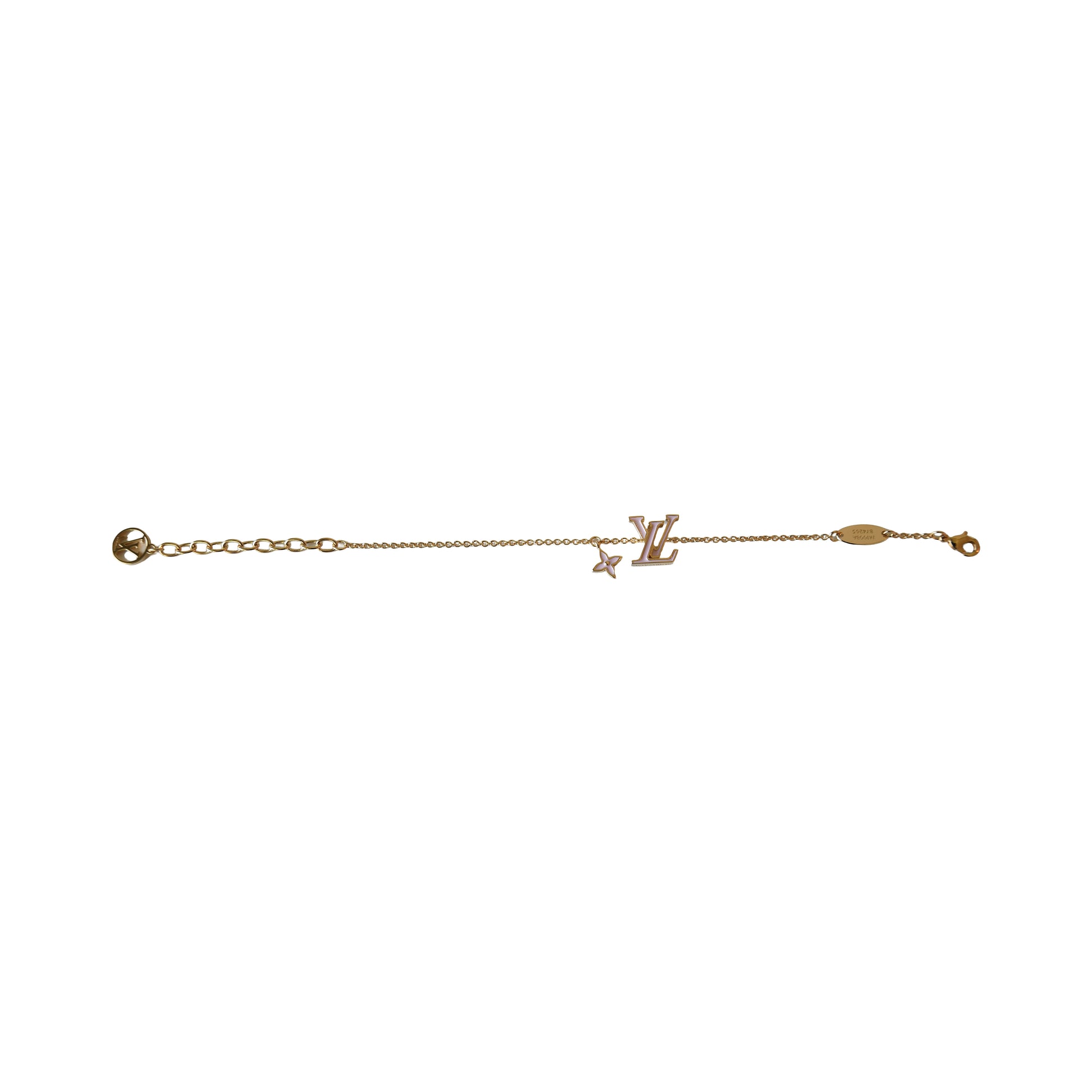 Louis Vuitton LV Iconic Enamel Bracelet Pale Pink Gold- NOBLEMARS