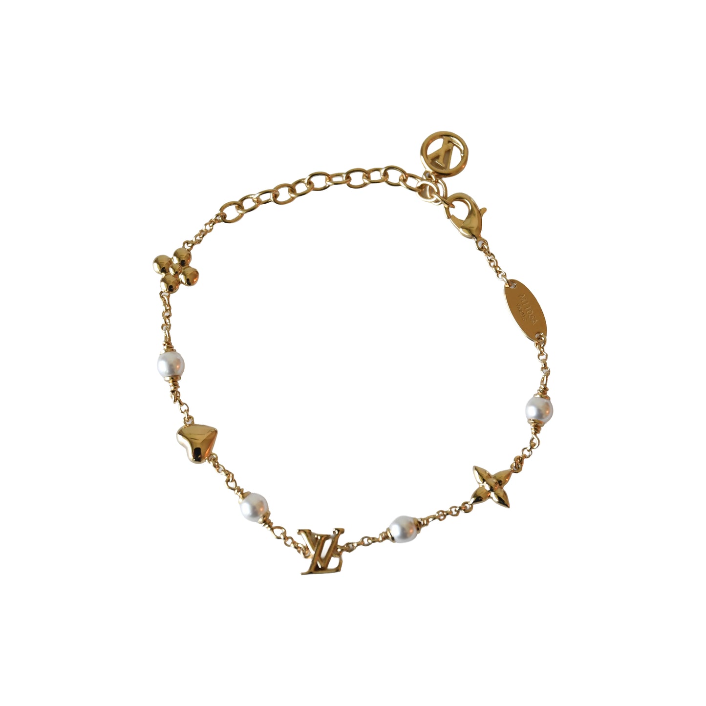 Louis Vuitton LV Heart Bracelet Gold- NOBLEMARS
