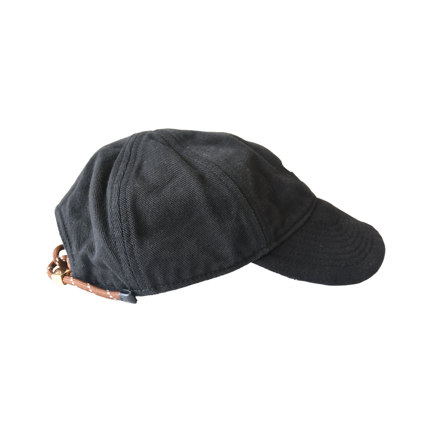 Miu Miu Logo Embroidered Drawstring Baseball Cap Black