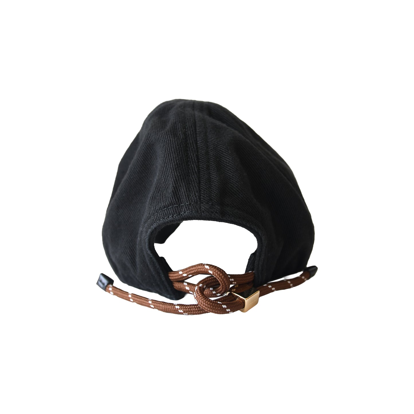 Miu Miu Logo Embroidered Drawstring Baseball Cap Black