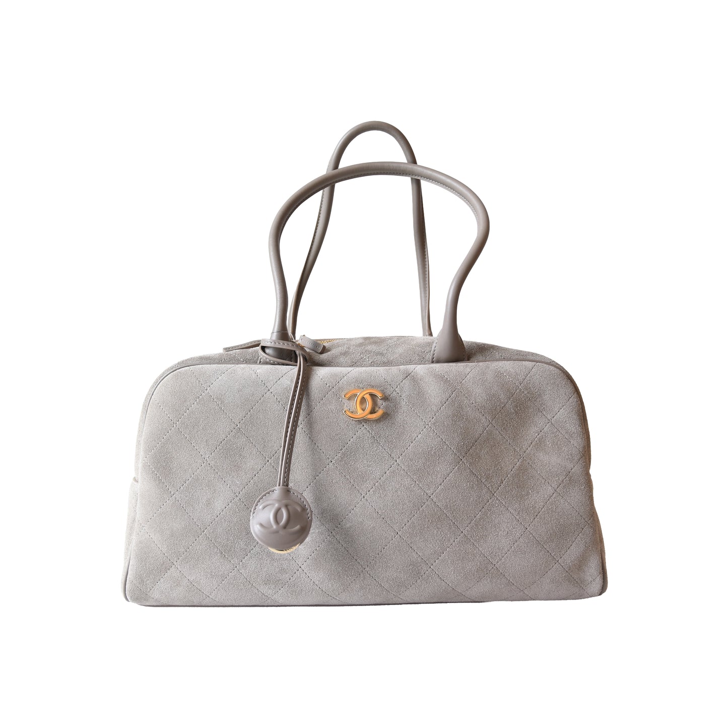 Chanel 26S Perfect Bowling Bag Light Grey