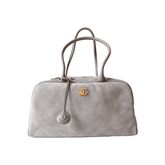 Chanel 26S Perfect Bowling Bag Light Grey