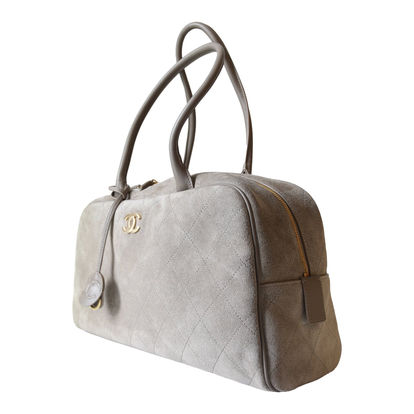 Chanel 26S Perfect Bowling Bag Light Grey
