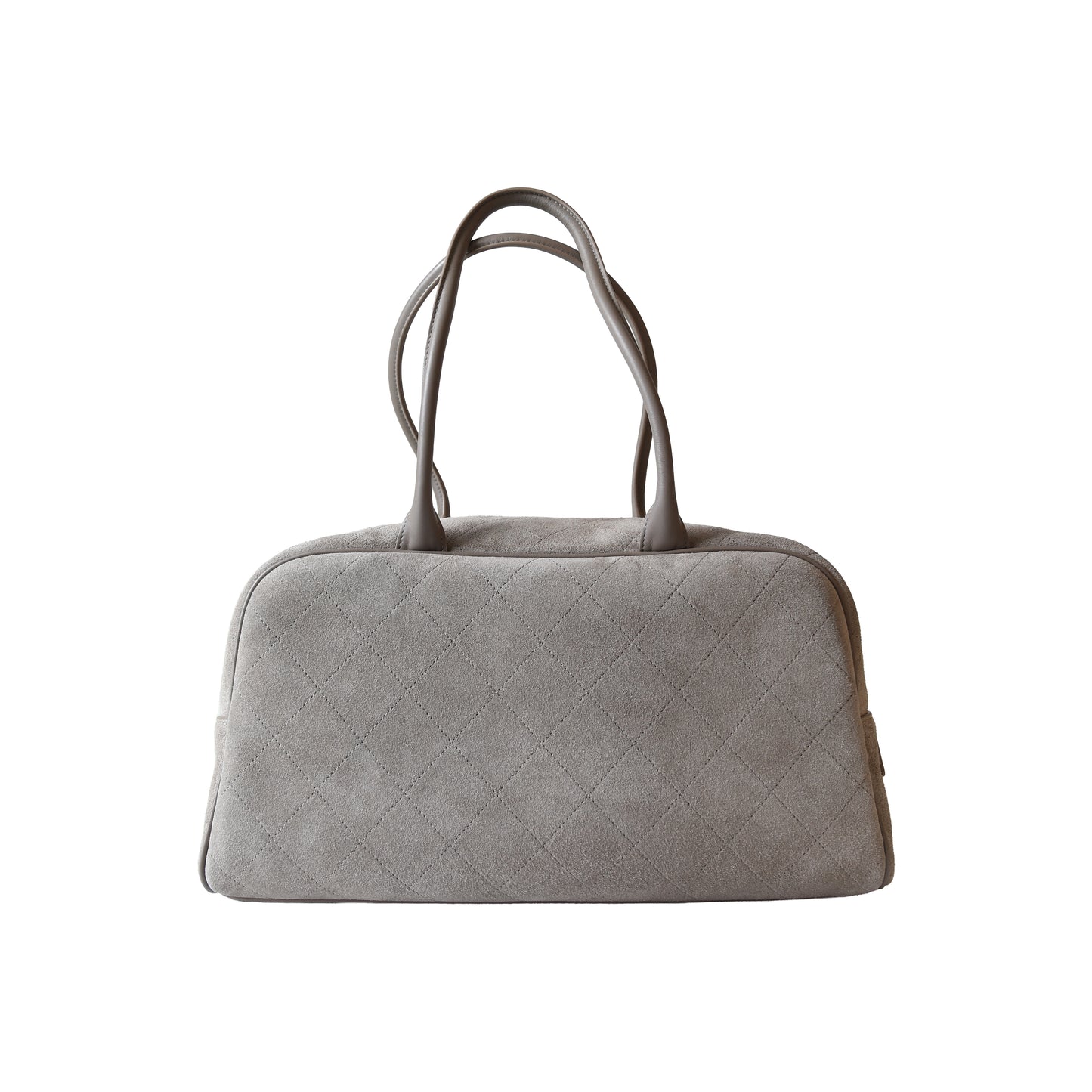 Chanel 26S Perfect Bowling Bag Light Grey