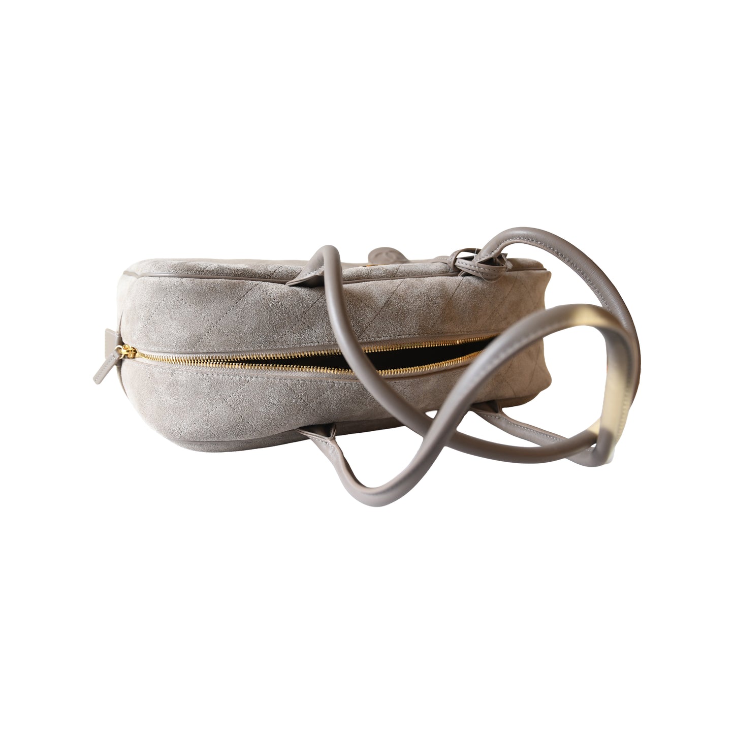 Chanel 26S Perfect Bowling Bag Light Grey