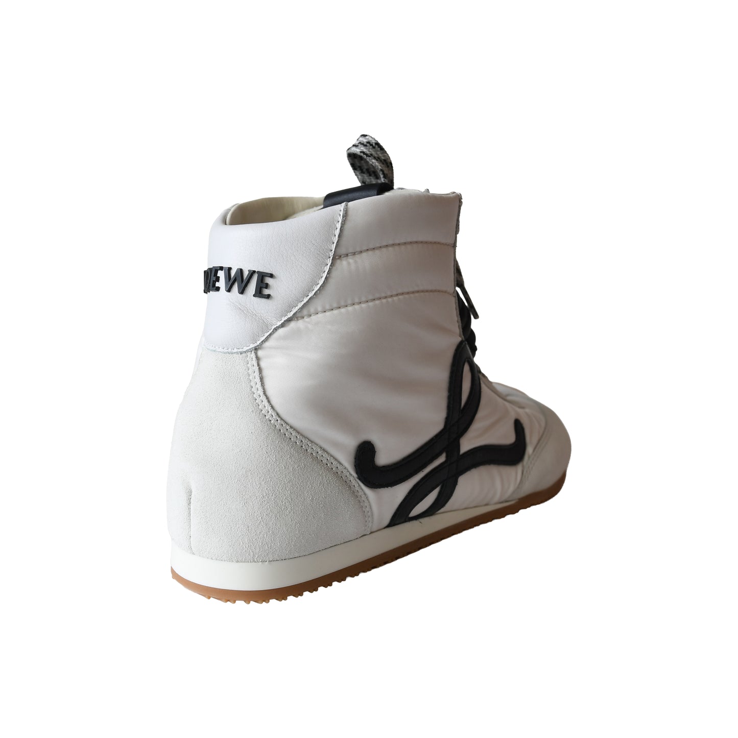 Loewe Ballet Runner 2.0 High-Top Sneakers White Black