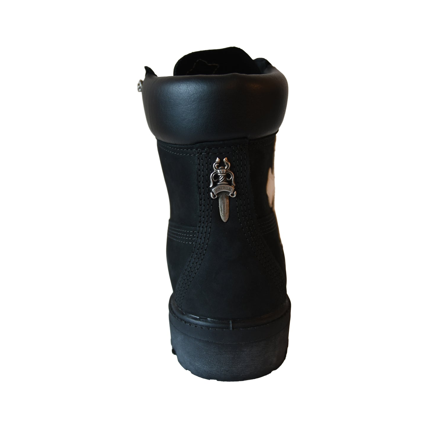 Chrome Hearts Cross Patch Timberland Boots Black- NOBLEMARS