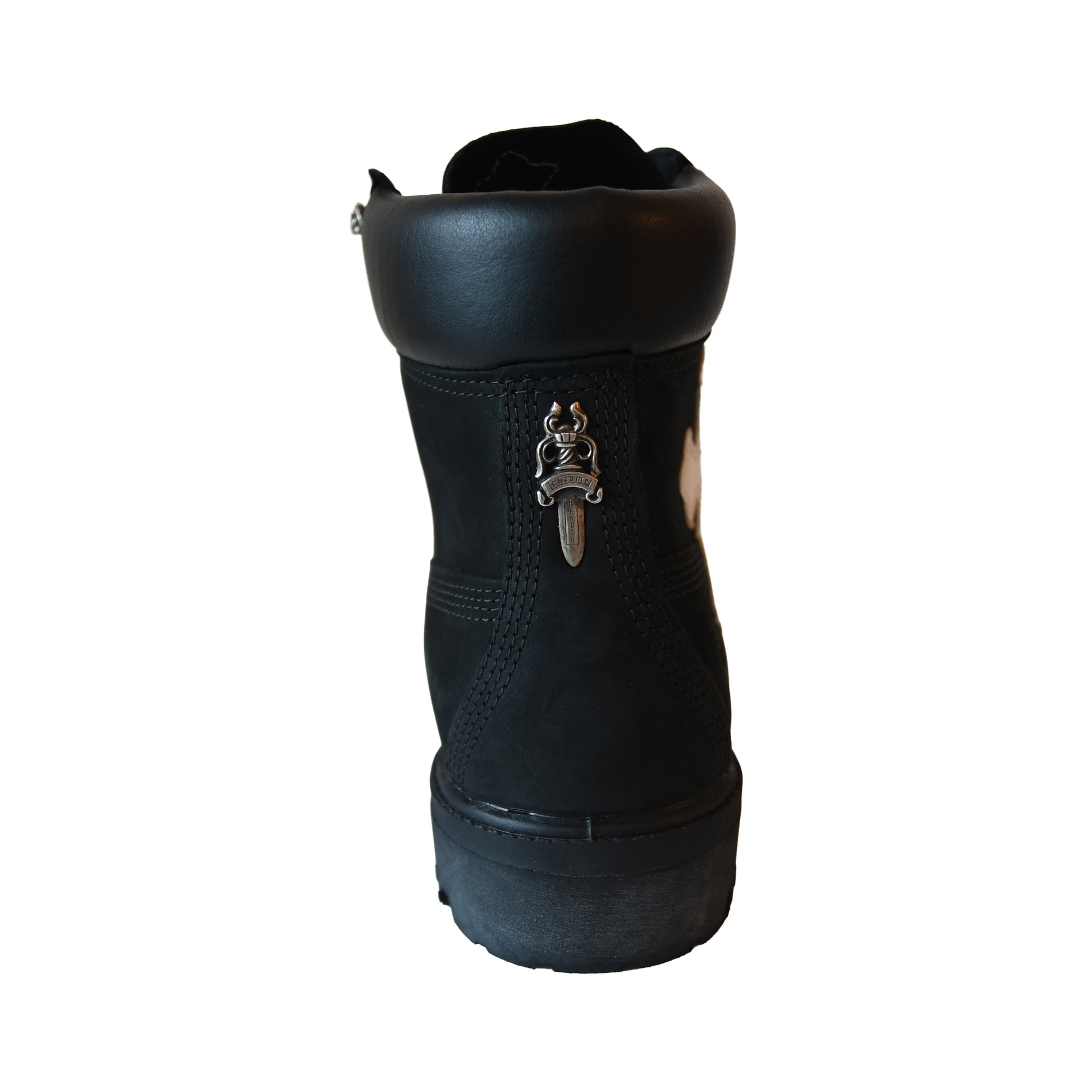 Chrome Hearts Cross Patch Timberland Boots Black- NOBLEMARS