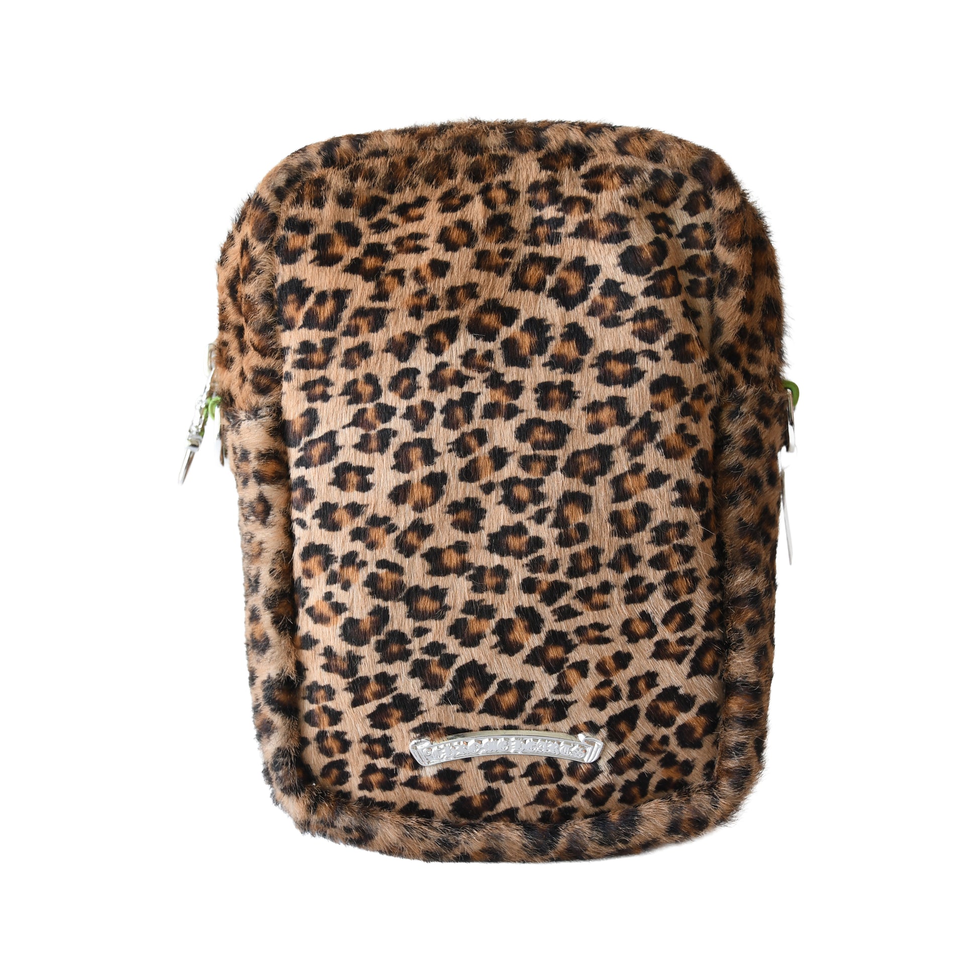Chrome Hearts Leopard Pony Hair Taka Mini Shoulder Bag Brown- NOBLEMARS