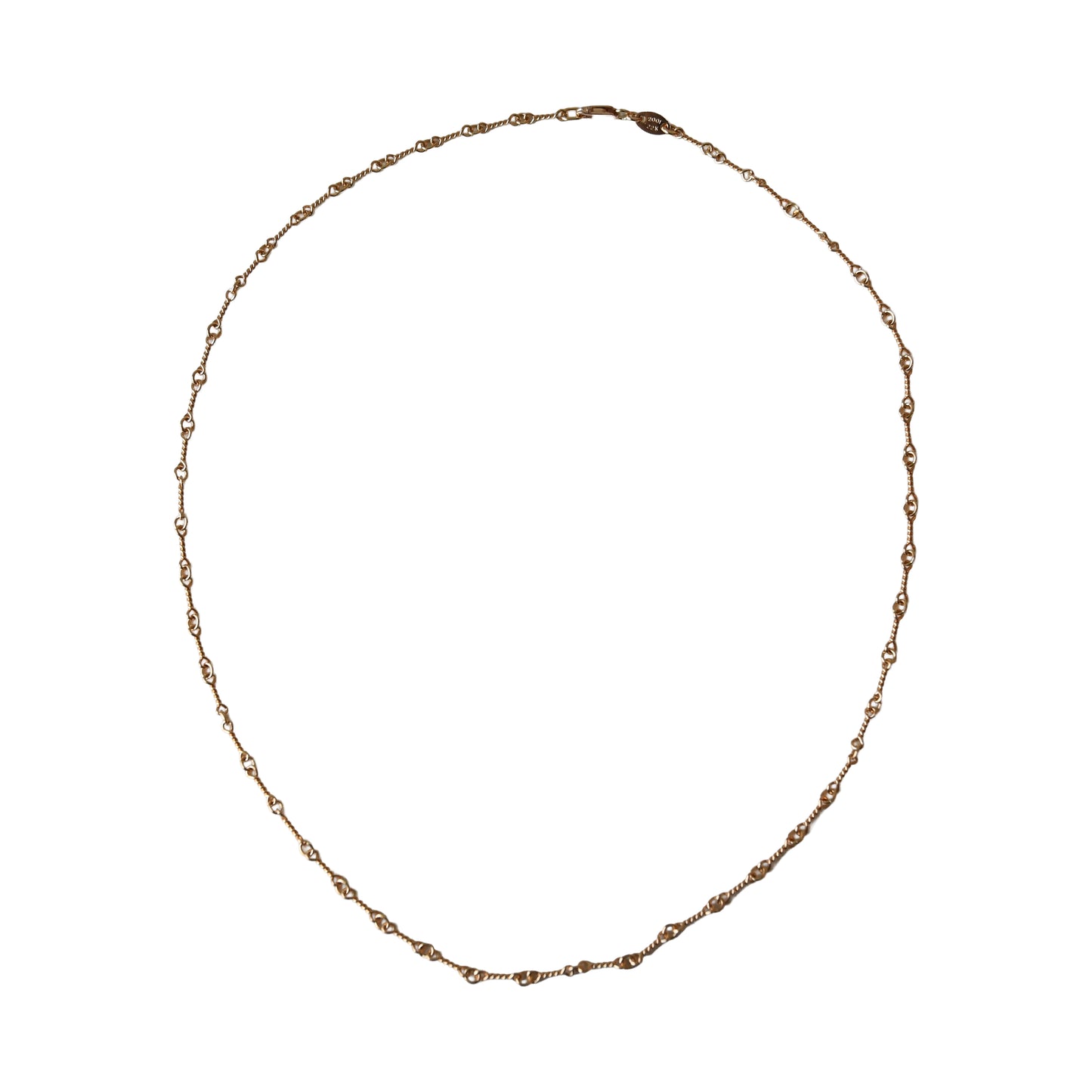 Chrome Hearts 22K Gold Twist Chain Necklace Gold- NOBLEMARS