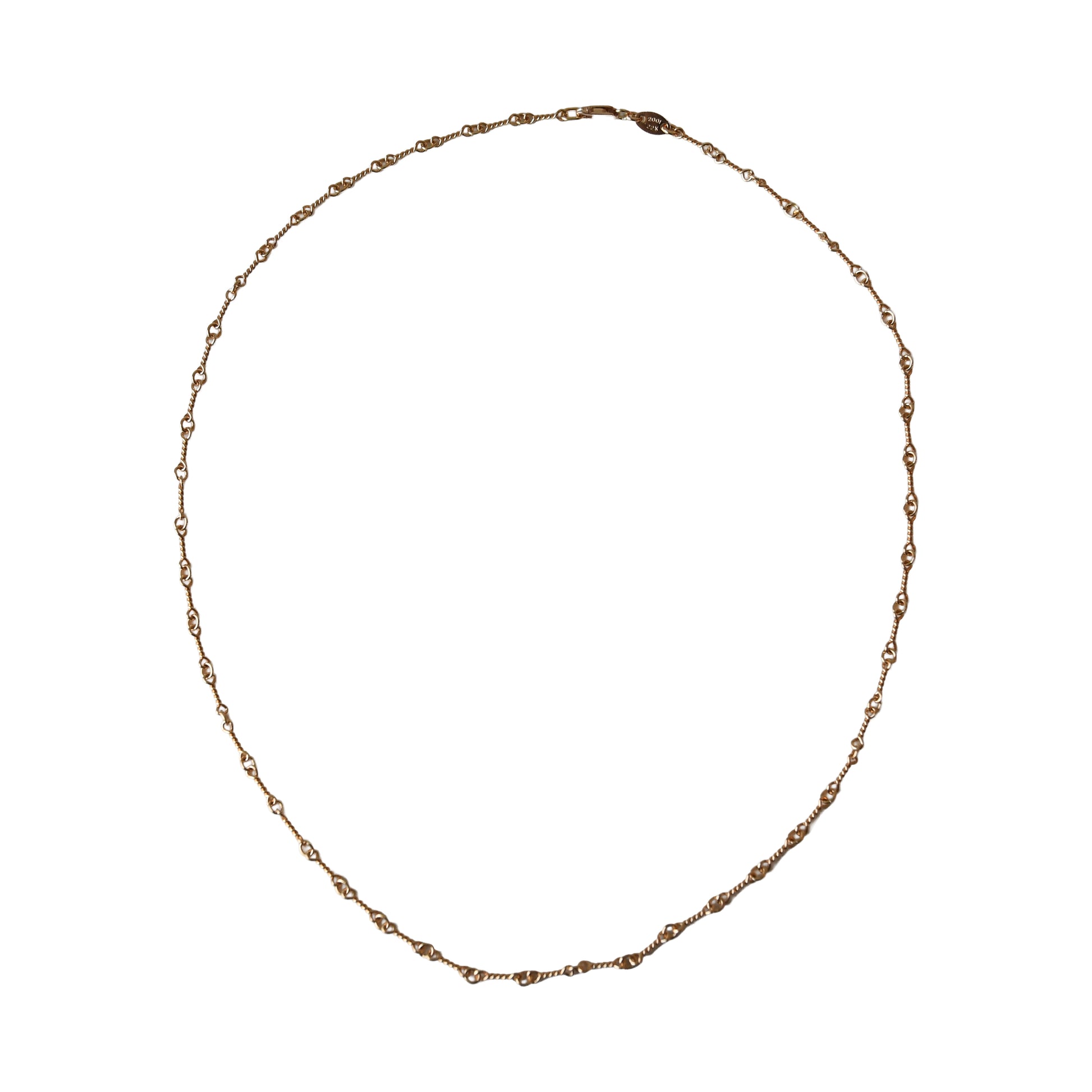 Chrome Hearts 22K Gold Twist Chain Necklace Gold- NOBLEMARS