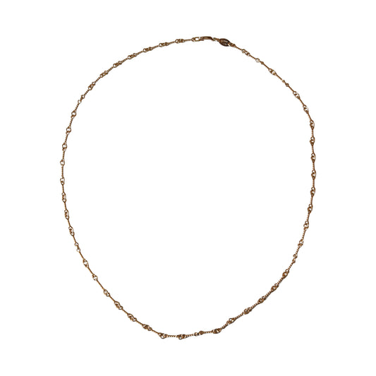 Chrome Hearts 22K Gold Twist Chain Necklace Gold- NOBLEMARS