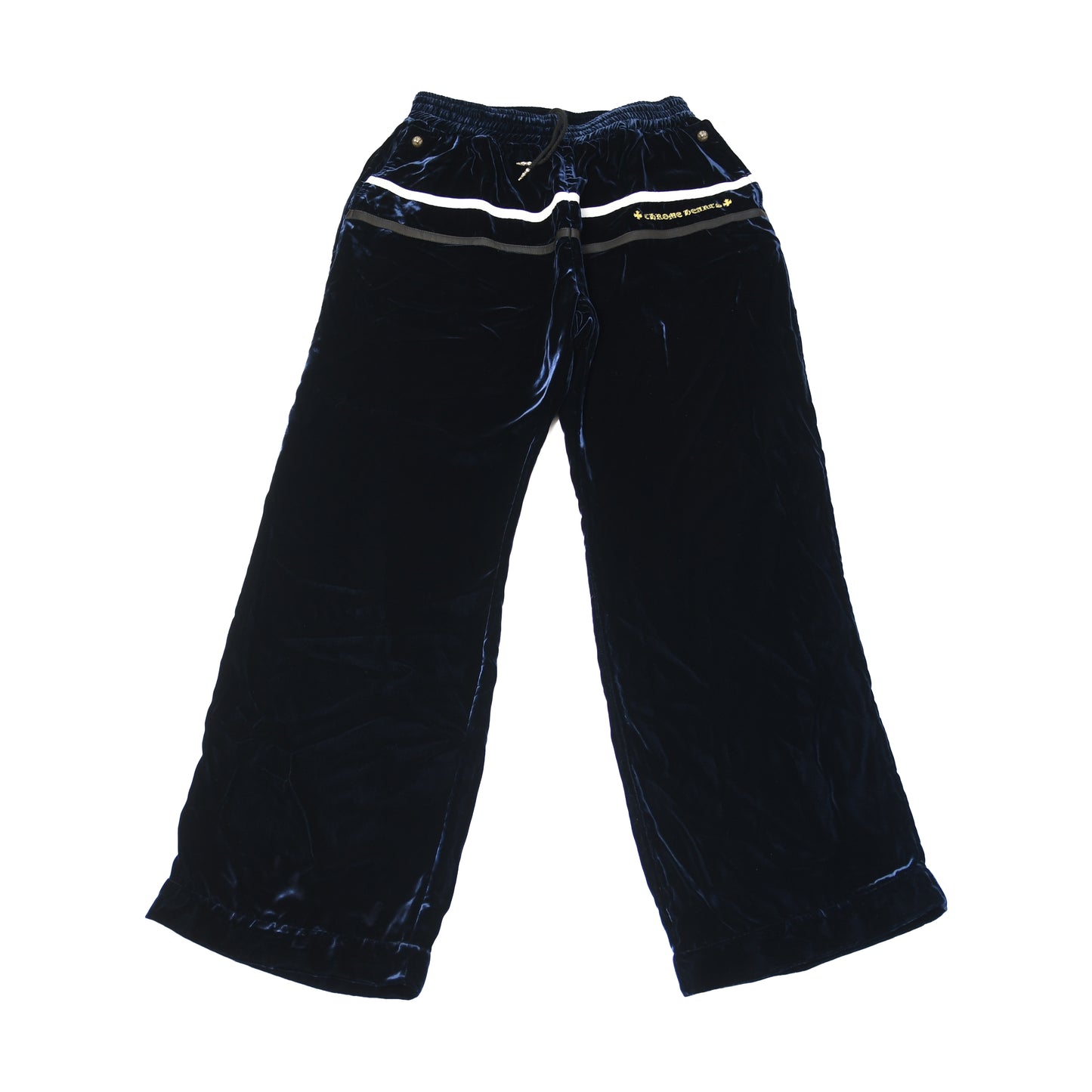 Chrome Hearts So It Goes Velour Track Pants Navy- NOBLEMARS