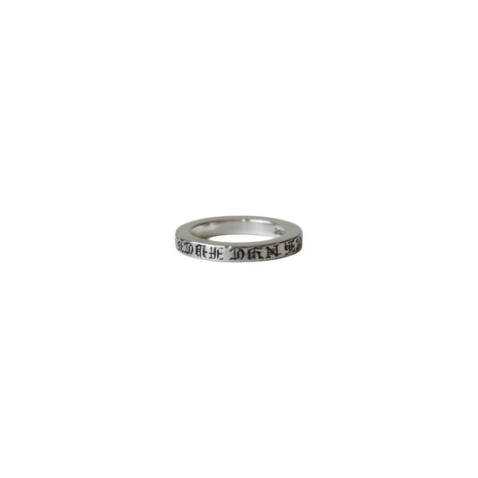 Chrome Hearts 3mm Sterling FU Spacer Ring Silver- NOBLEMARS