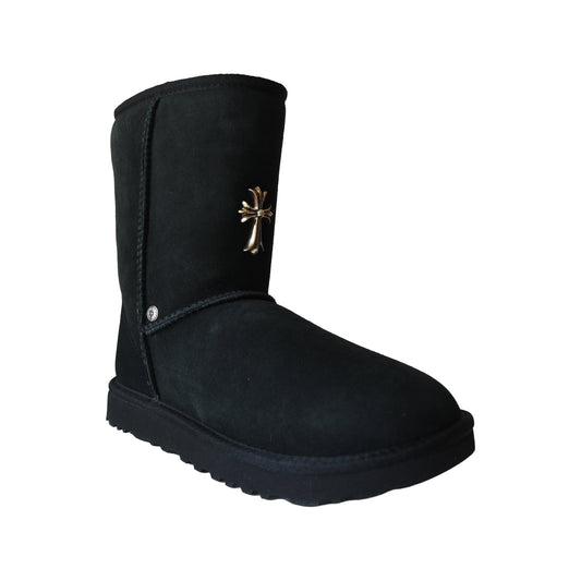 Chrome Hearts x UGG Classic Short II Boots Black- NOBLEMARS