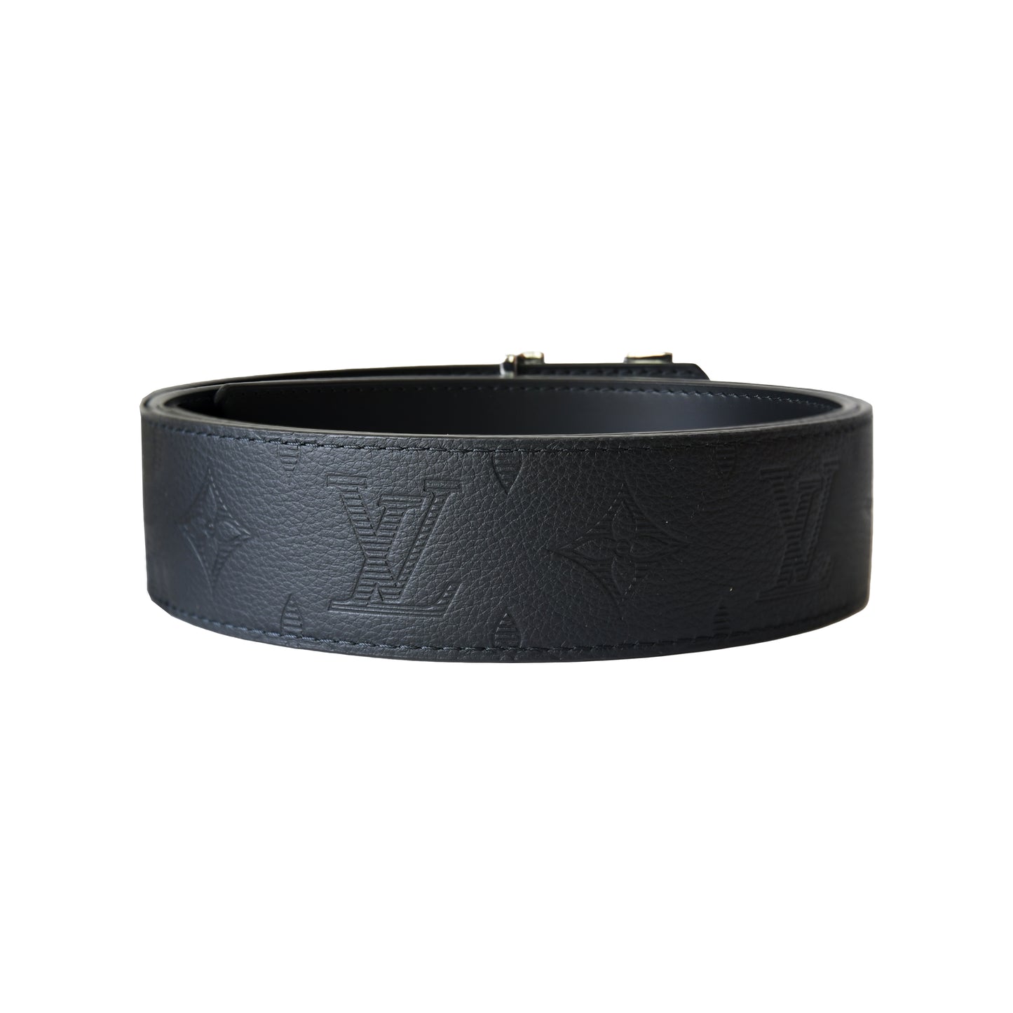 Louis Vuitton Initial Shadow 40mm Dual Reversible Belt Black