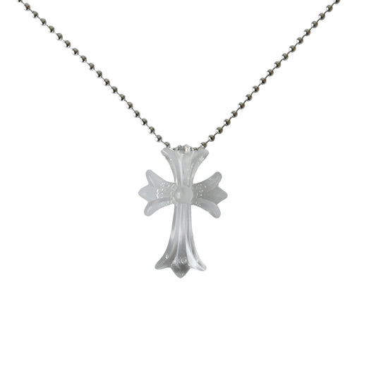 Chrome Hearts Silicone Cross Necklace White