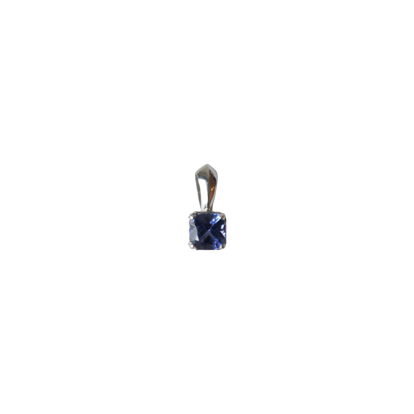Chrome Hearts Sugar Cube Pendant Blue Sapphire