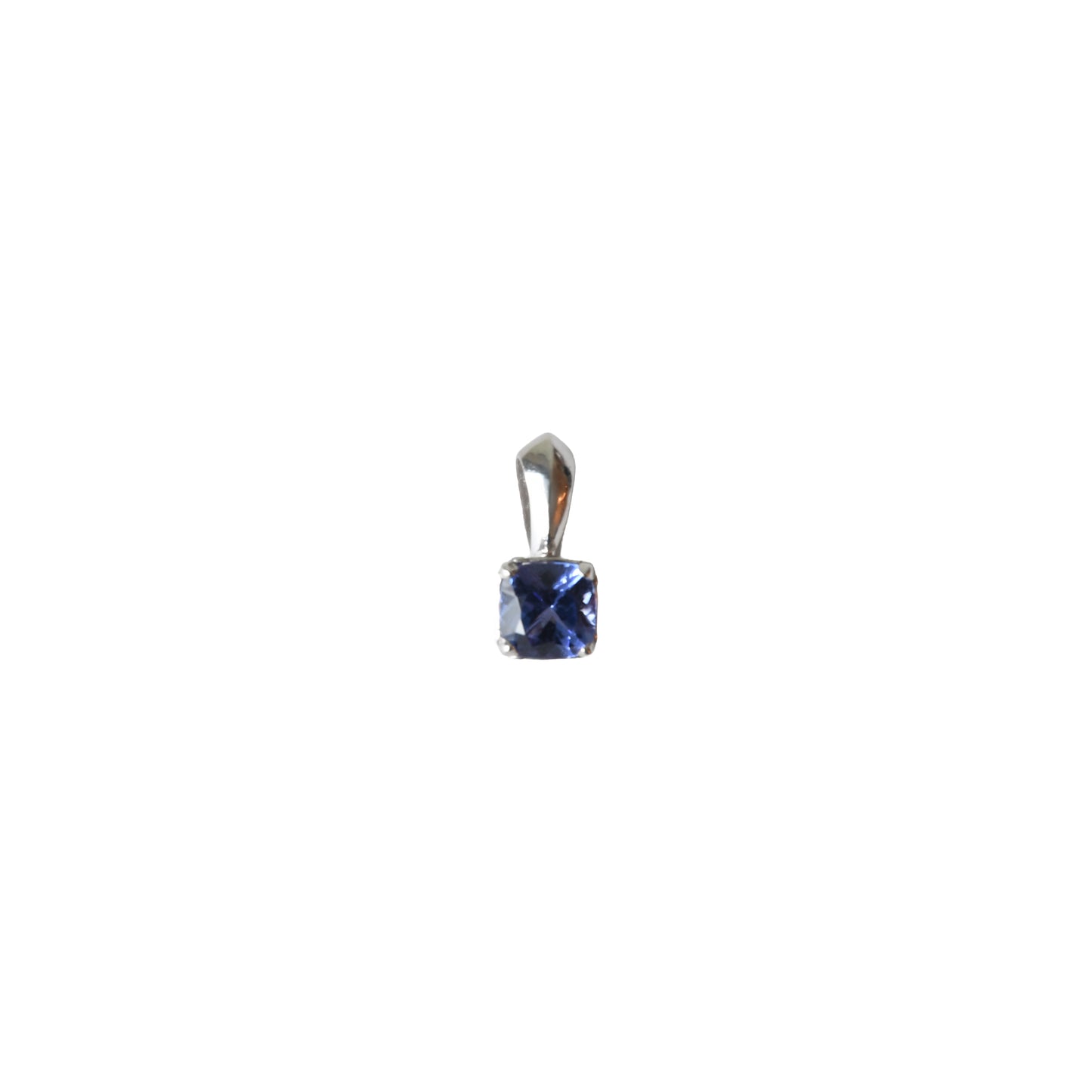 Chrome Hearts Sugar Cube Pendant Blue Sapphire