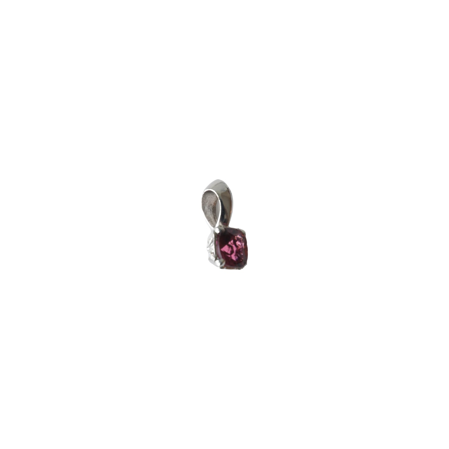 Chrome Hearts Sugar Cube Pendant Ruby Pink Sapphire