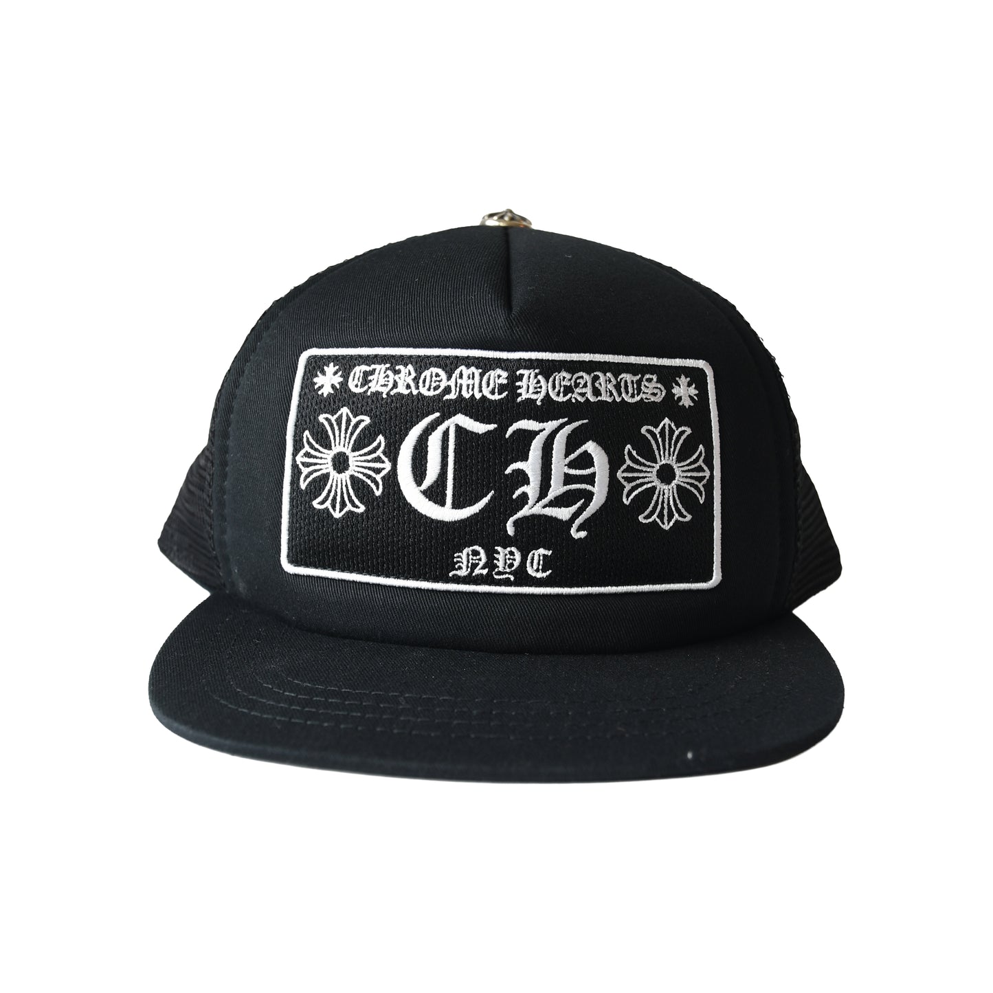 Chrome Hearts NYC Exclusive CH Plus Trucker Hat Black