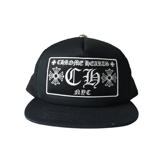 Chrome Hearts NYC Exclusive CH Plus Trucker Hat Black