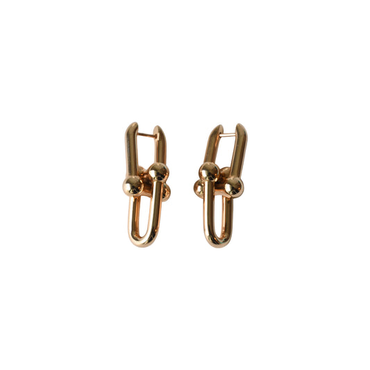 Tiffany Large HardWear Link Earrings in 18k Rose Gold
