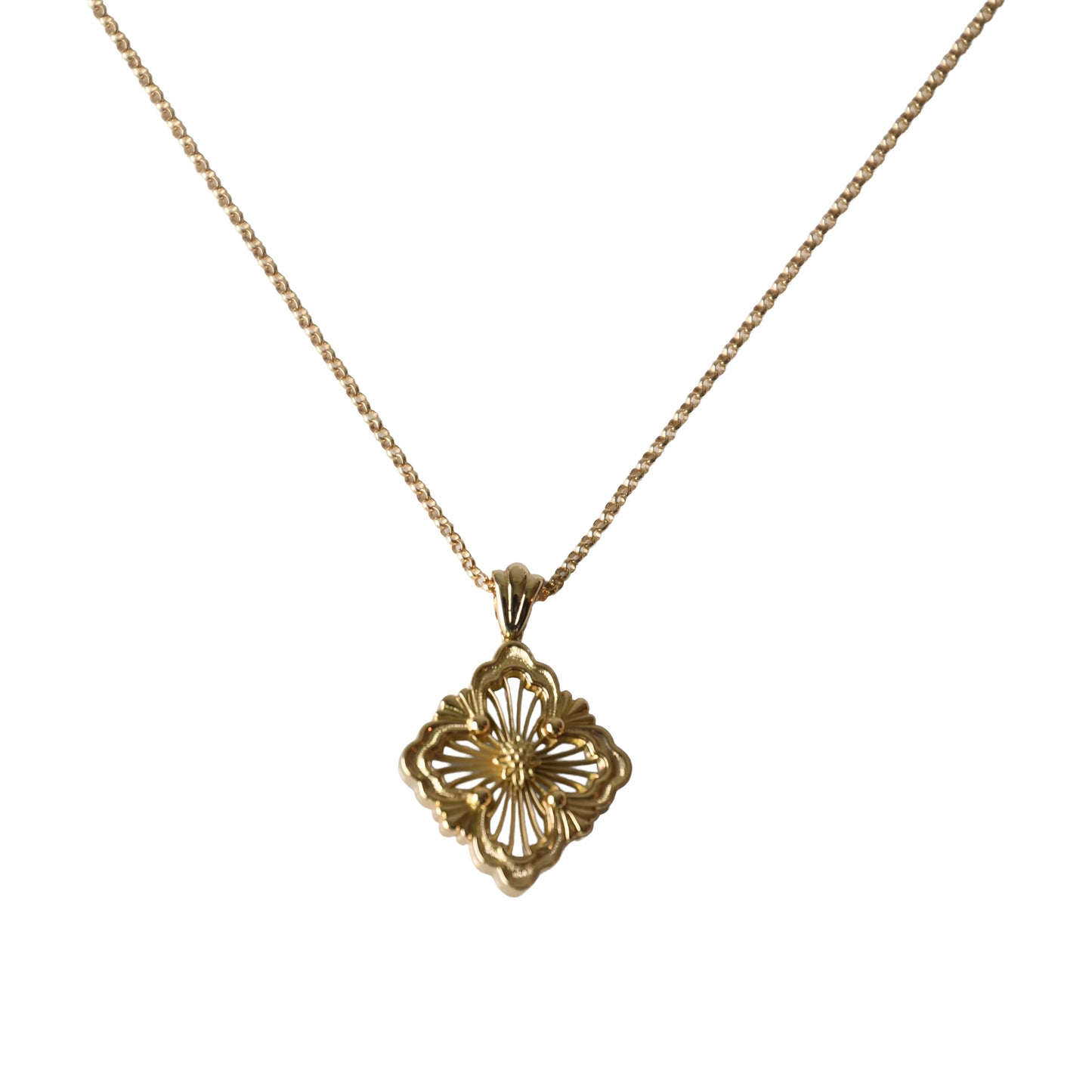 Buccellati 18K Opera Tulle Pendant Necklace Gold