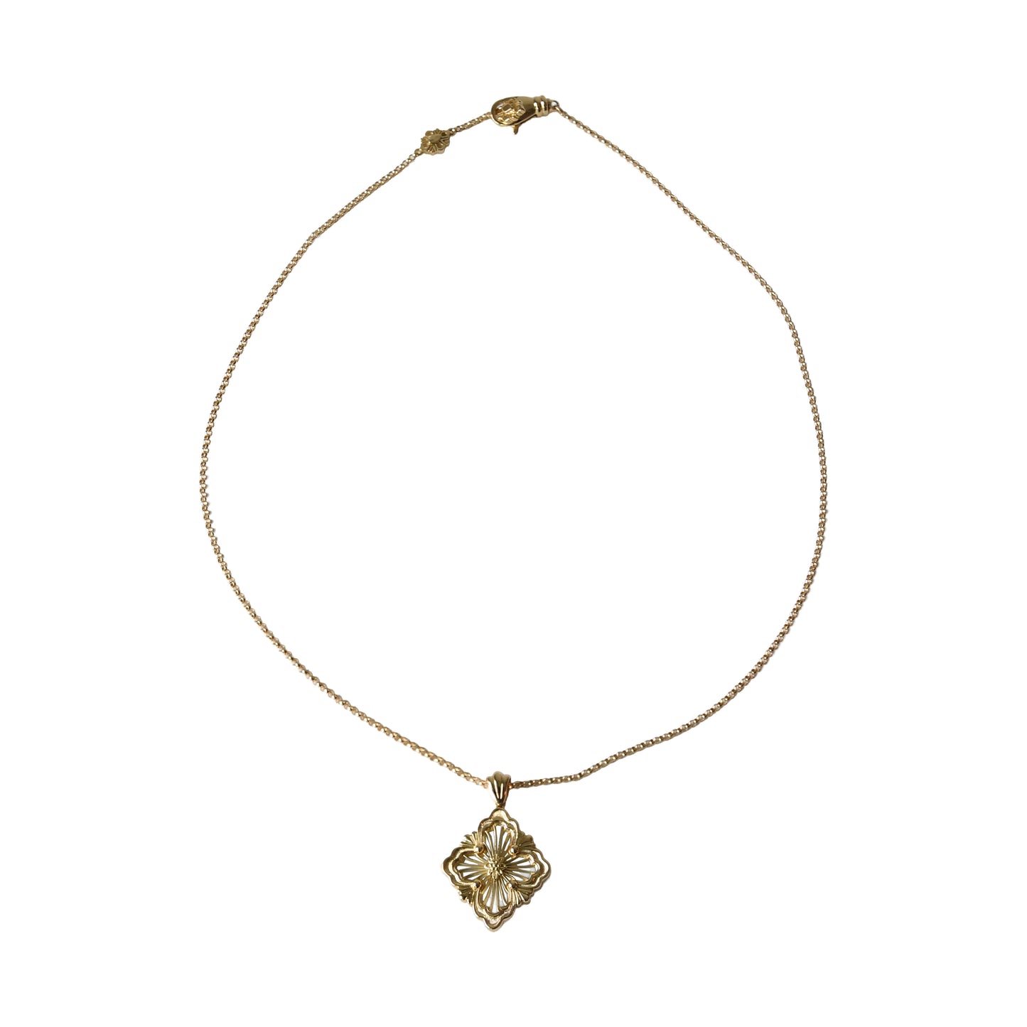 Buccellati 18K Opera Tulle Pendant Necklace Gold
