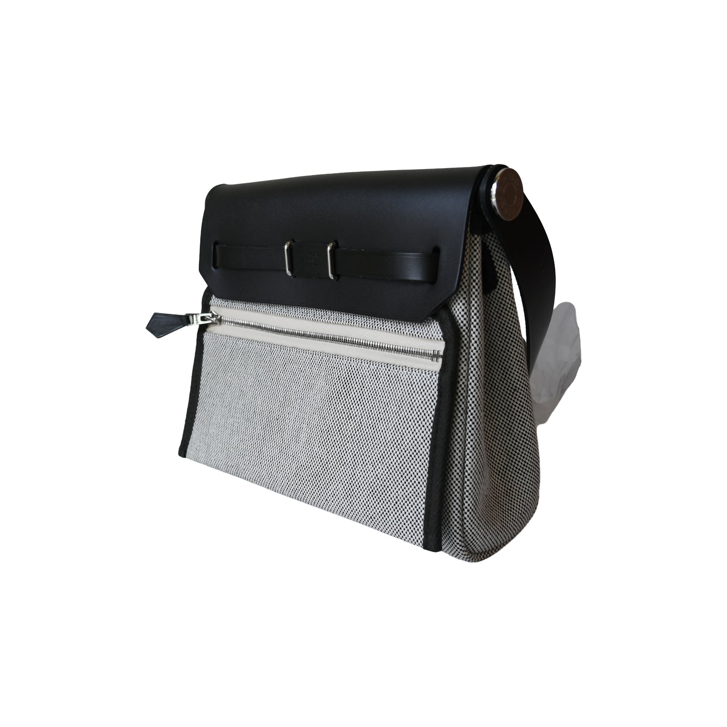 Hermes Mini Herbag Zip 20 Pouch Noir