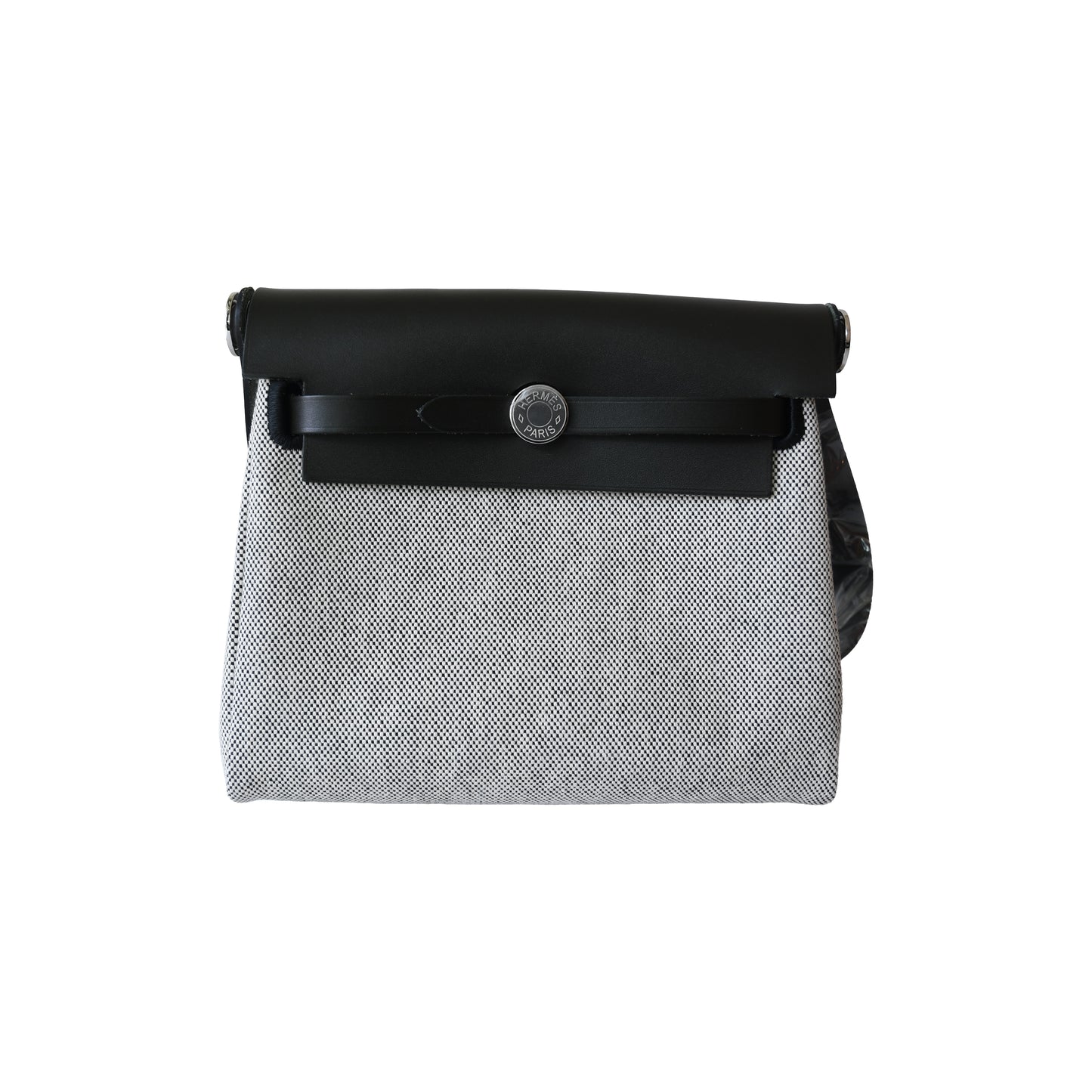 Hermes Mini Herbag Zip 20 Pouch Noir