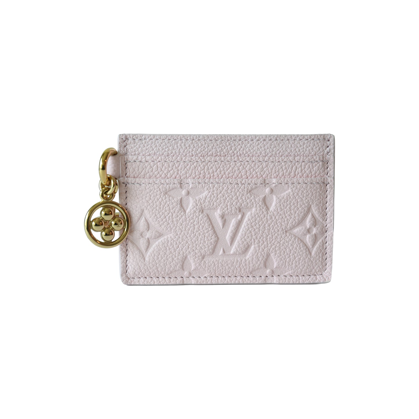 Louis Vuitton Monogram Charms Card Holder Confetti Pink