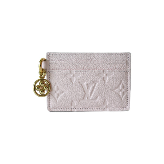 Louis Vuitton Monogram Charms Card Holder Confetti Pink