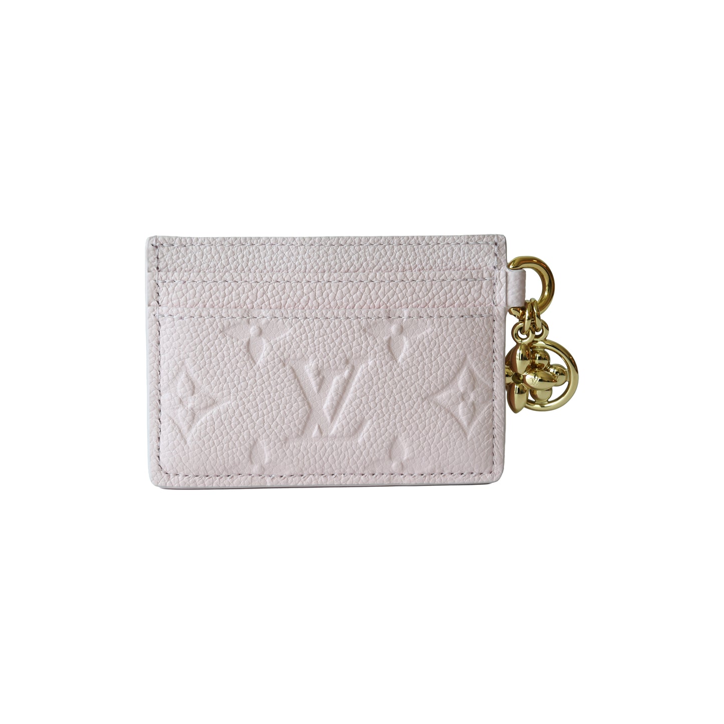 Louis Vuitton Monogram Charms Card Holder Confetti Pink